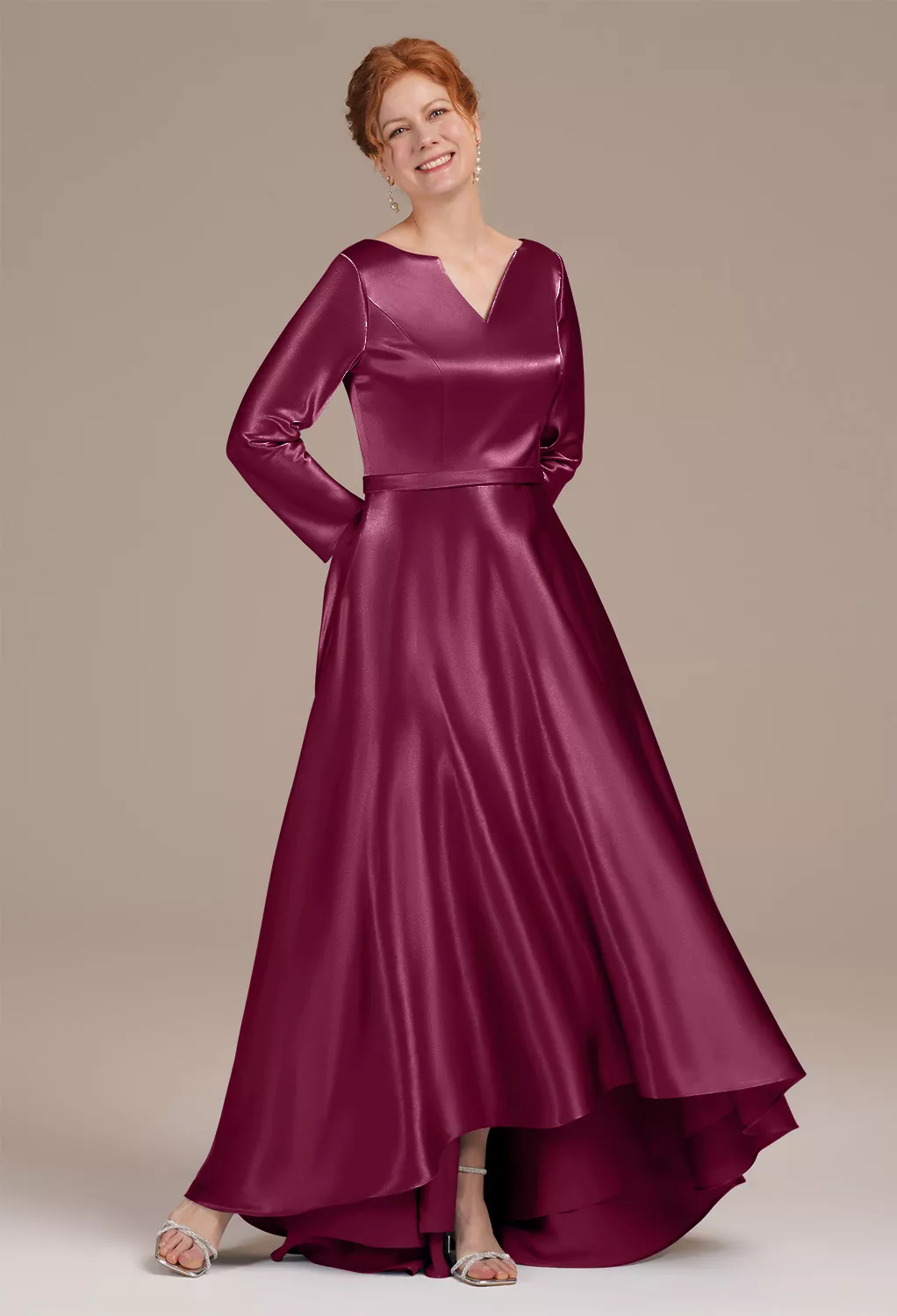AW Presto Burgundy  Mother of the Bride Dresses